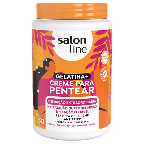 Gelatina + Creme de Pentear Definição Extraordinaria Salon Line 1 kg