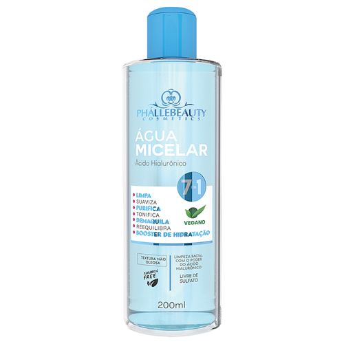 Água Micelar Ácido Hialurônico Phállebeauty Ph0504 200ml