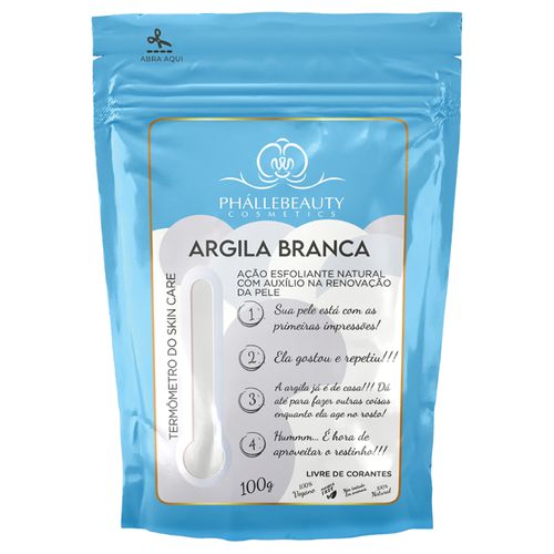 Argila Facial Branca Phállebeauty Ph0537 100g