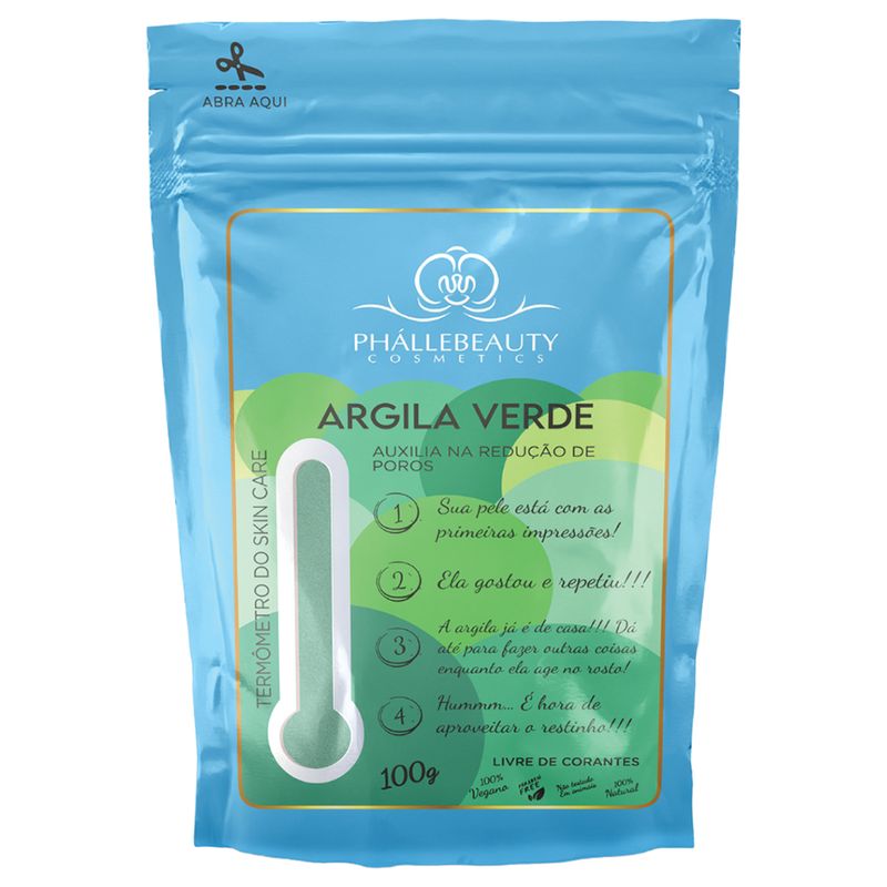 Argila-Facial-Verde-Phallebeauty-Ph0533-100g