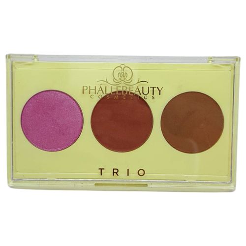 Paleta Trio Contorno, Iluminador e Blush Phállebeauty Ph0321