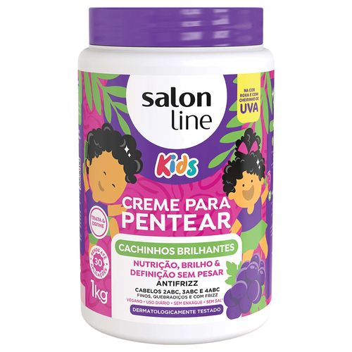 Creme para Pentear Salon Line Kids Cachinhos Brilhantes 1kg