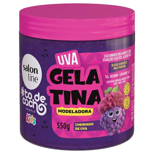 Gelatina Modeladora Salon Line Kids #TDC Uva 550g