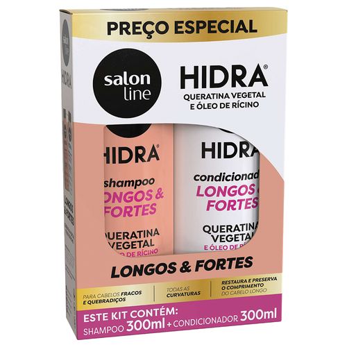 Kit Hidra Salon Line Longos e Fortes (SH+CD) 300ml