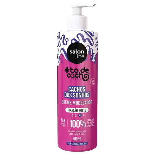 Creme Modelador Salon Line #TDC Cachos dos Sonhos Fixação Forte 500ml