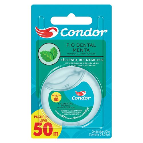 Fio Dental Condor Menta L50P 25M