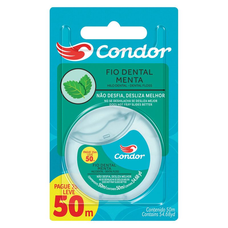 Fio-Dental-Condor-Menta-L50P-25M