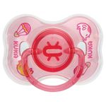 Chupeta Decorada Kuka Neon N2 Rosa