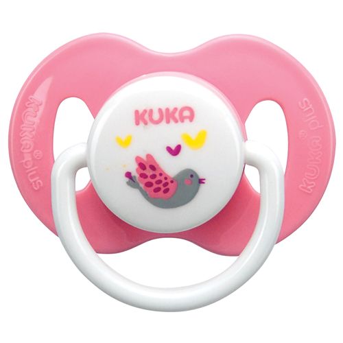 Chupeta Plus Kuka Recem Nascido N1 Silicone Rosa