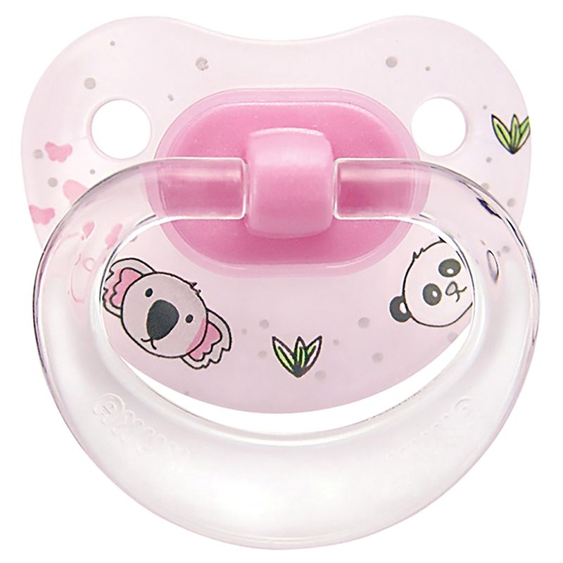 Chupeta Premium Color Kuka N2 Silicone Ortodontica Rosa