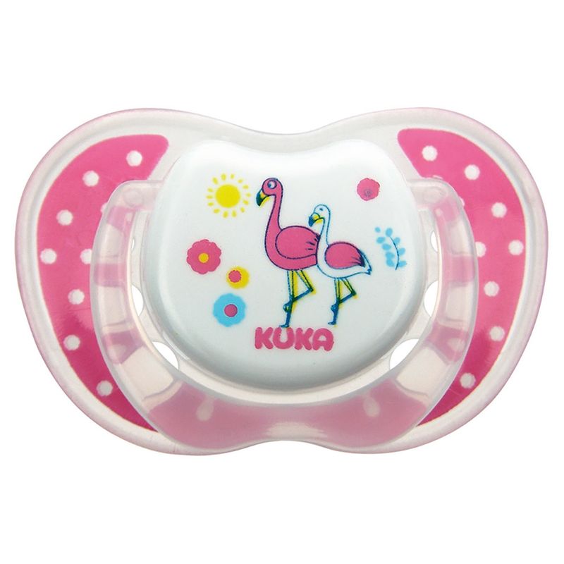 Kit Kuka 2 Chupetas Lumina NigDay N2 Ortodontica Rosa
