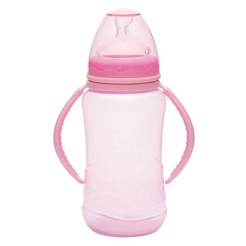 Mamadeira Aquarela Kuka Big Alça M2 Ortôdontica Rosa 330ml
