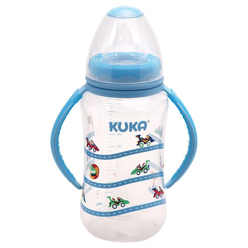 Mamadeira Big Natura Kuka Alça Universal Azul 330ml