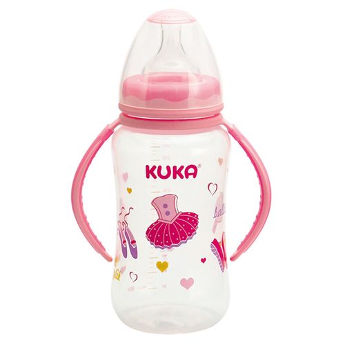 Mamadeira Big Natura Kuka Alça Universal Rosa 330ml