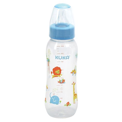 Mamadeira Natural Kuka Color Universal Azul 250ml