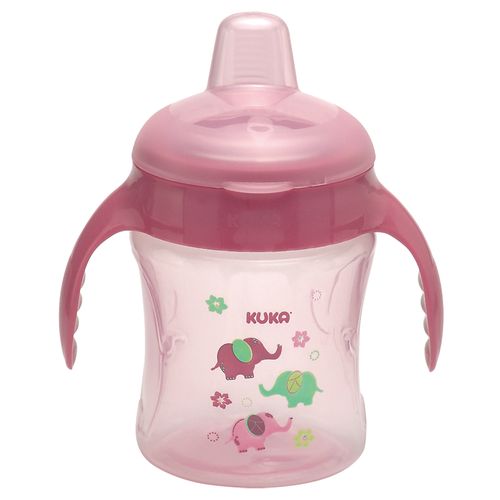 Caneca Kuka Treinamento Decorada Color Fun Rosa 200ml