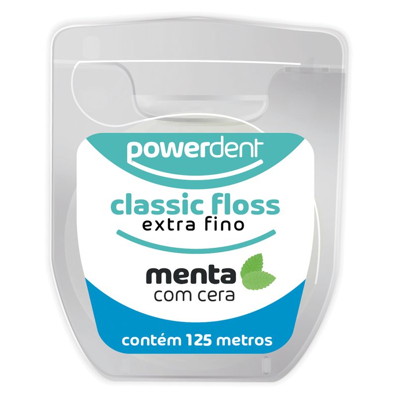 Fio-Dental-Powerdent-Classicfloss-Extra-Fino-125m