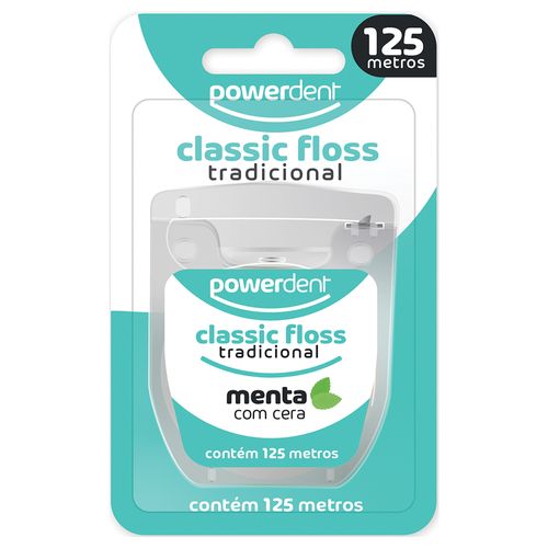 Fio Dental Powerdent Classicfloss Tradicional 125m