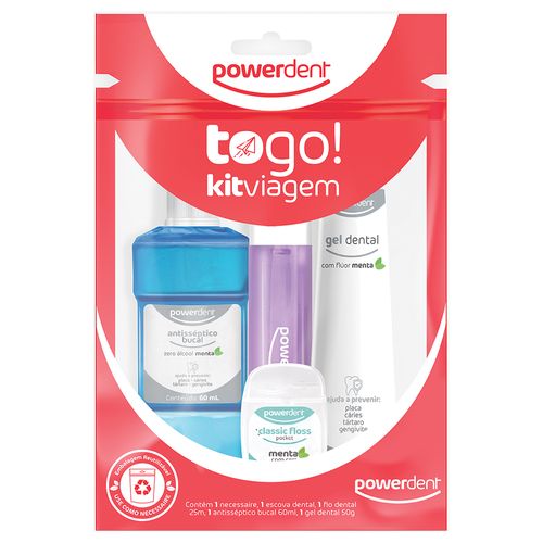 Kit de Higiene Powerdent Viagem To Go