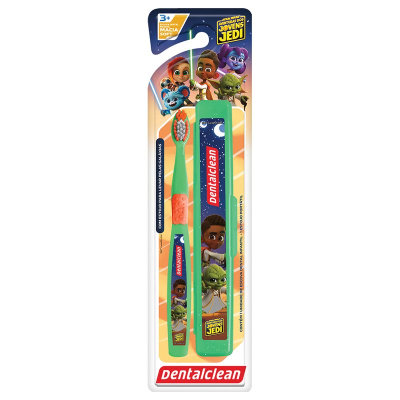 Escova Dental Infantil Young Jedi Escolar Macia Dental Clean