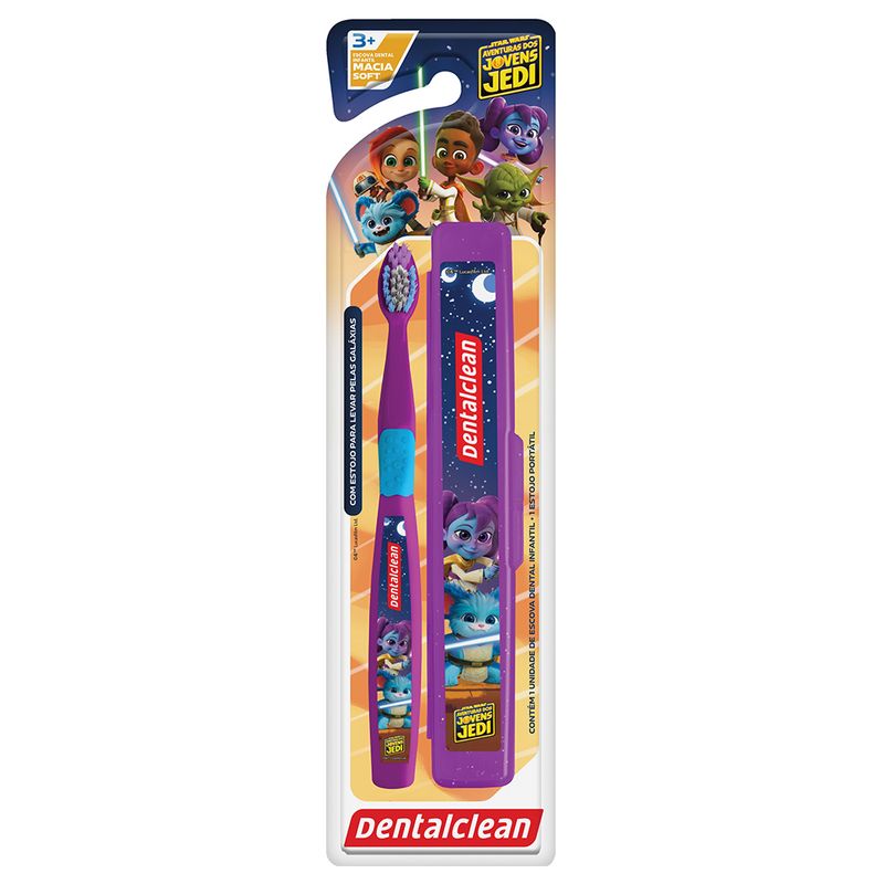 Escova Dental Infantil Young Jedi Escolar Macia Dental Clean