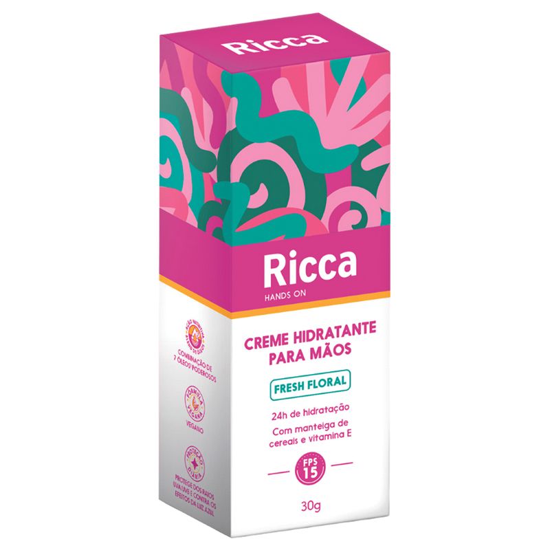 Creme-Hidratante-de-Maos-Ricca-Fps-15-Fresh-Floral