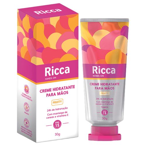 Creme Hidratante de Mãos Ricca Fps 15 Fresh Fruity