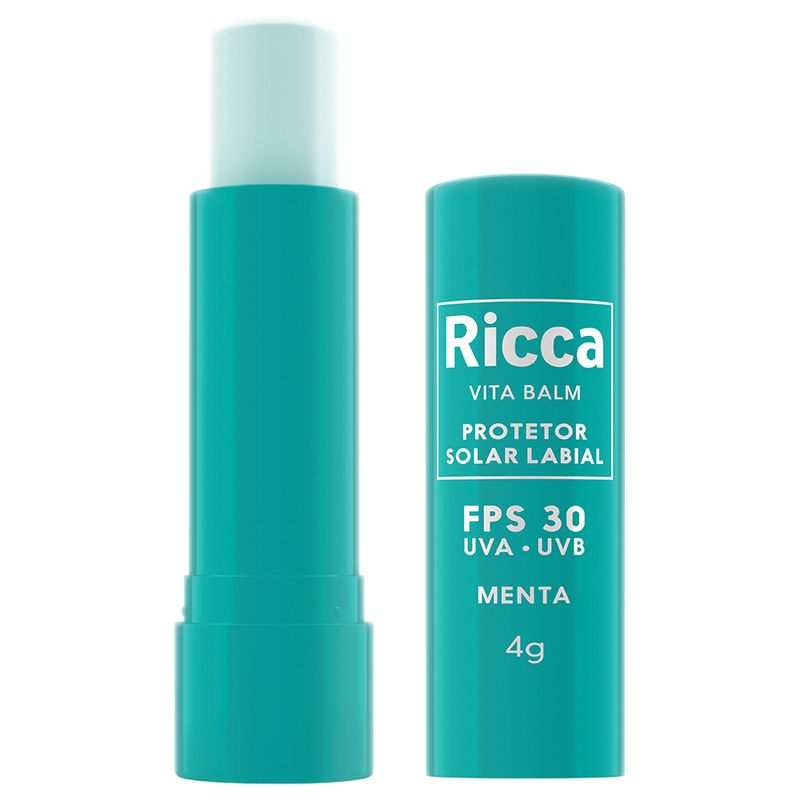 Protetor-Solar-Labial-FPS30-Ricca-Menta-Blister