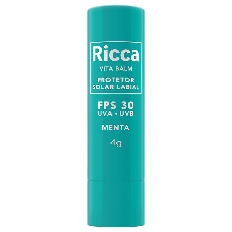 Protetor-Solar-Labial-FPS30-Ricca-Menta-Blister