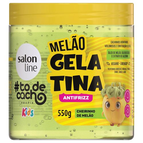 Gelatina Salon Line Kids #TDC Antifrizz De Melão 550g