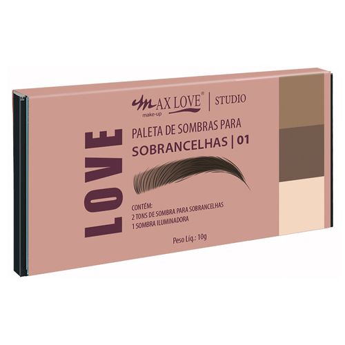 Paleta de Sombra Para Sobrancelha Max Love Cor 01