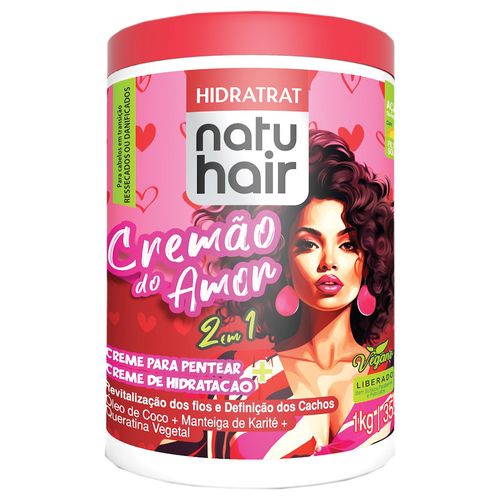 Creme de Pentear Natuhair 2 em 1 Cremão do Amor 1kg