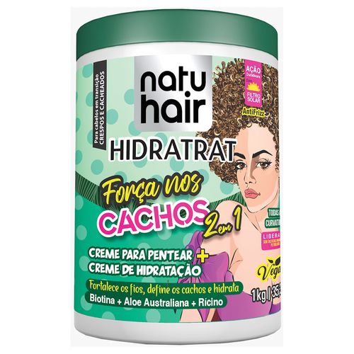 Creme de Pentear Natuhair 2 em 1 Força na Juba 1kg