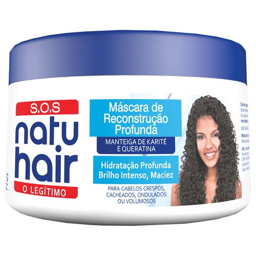 Máscara de Reconstrução Profunda Natuhair SOS Tradicional 350g