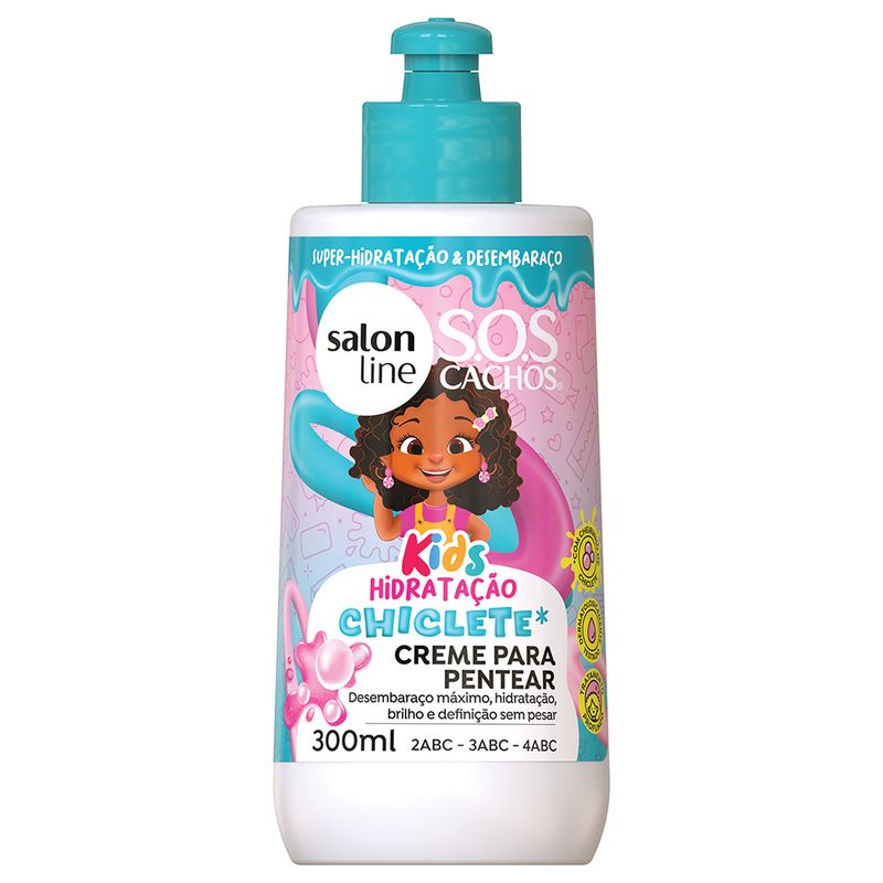 Creme para Pentear Salon Line Kids Hidratacao Chiclete 300ml