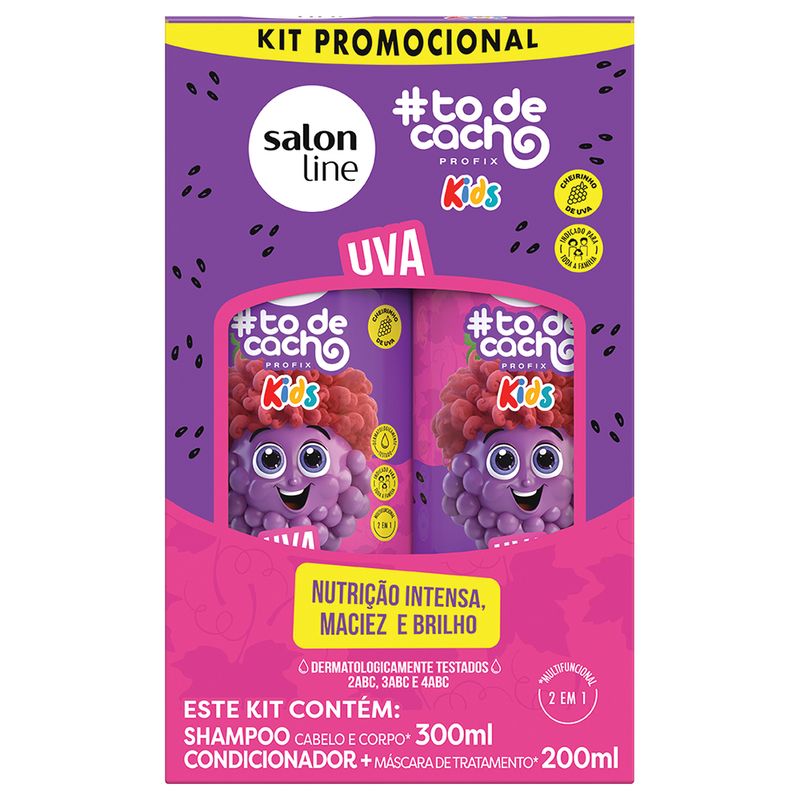 Kit--TDC-Kids-Salon-Line-Uva--Shampoo-Condicionador-