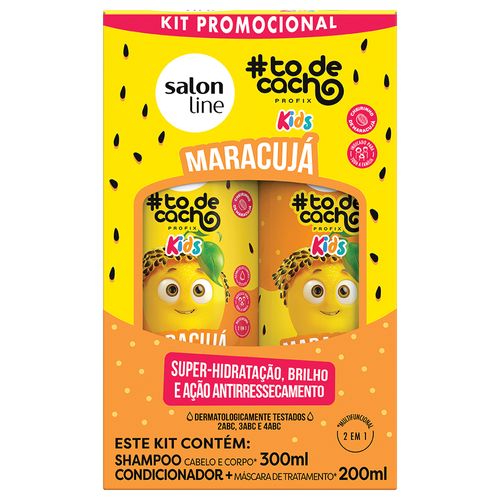 Kit #TDC Kids Salon Line Maracujá (Shampoo+Condicionador)