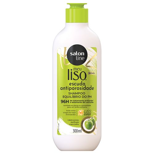 Shampoo Salon Line Meu Liso Escudo Antiporosidade 300ml