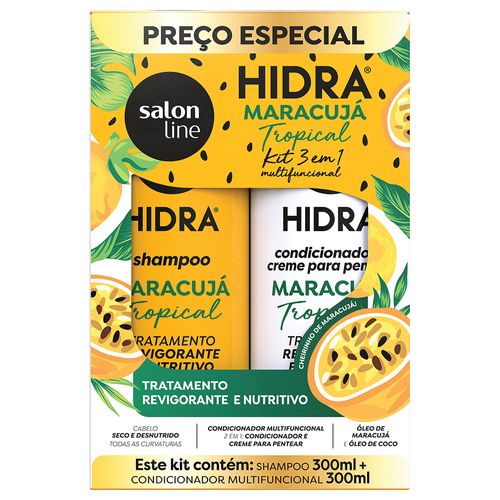 Kit Hidra Salon Line Maracujá Tropical (Shampoo+Condicionador)