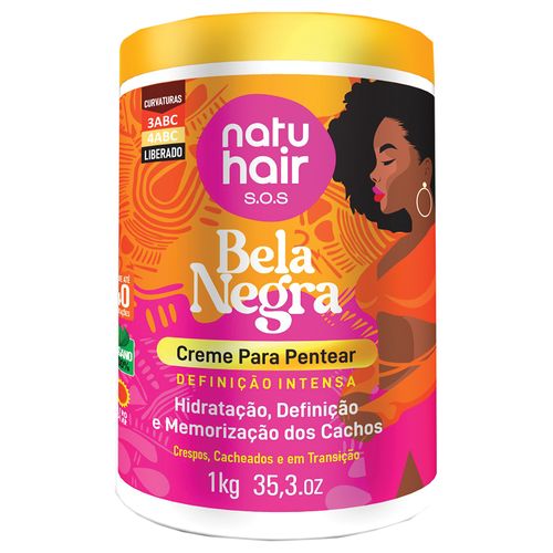 Creme de Pentear Natuhair Bela Negra 1kg