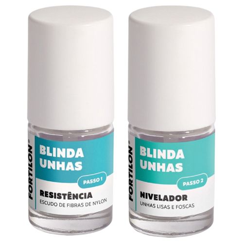 Kit 2em1 Fortilon Blinda Unhas 7ml