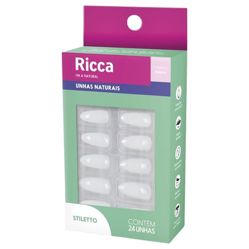 Unhas Naturais Ricca Stiletto