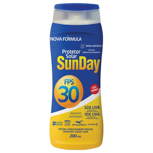 Protetor Solar Corporal FPS30 Sunday Nutriex 200ml