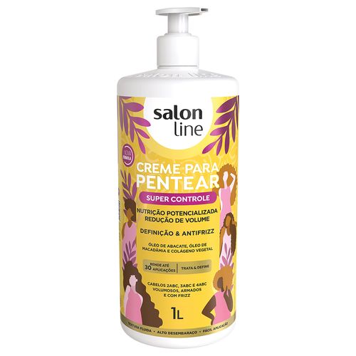 Creme Para Pentear Salon Line Super Controle 1l