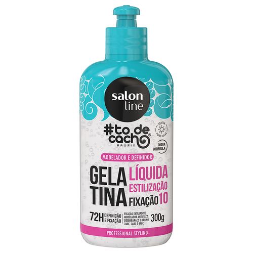 Gelatina Líquida Salon Line #Todecacho Estilização Fixação Extra Forte 300g