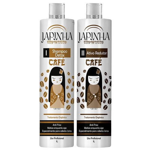 Kit Japinha Orgânico de Café (Shampoo+ Redutor) 1 Litro