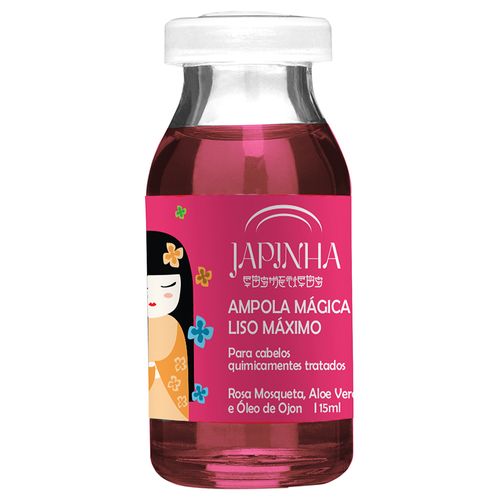 Ampola Liso Maximo Japinha Display com 6 Unidades