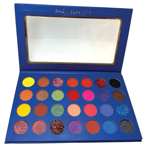 Paleta de Sombras Phallebeauty Blue Gold PH7004