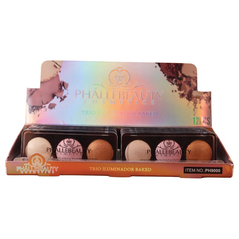 Paleta-Trio-Iluminador-Baked-Phallebeauty-PH9000