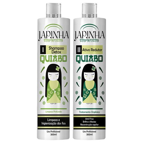 Kit Japinha Orgânico de Quiabo (Shampoo+ Redutor) 300ml